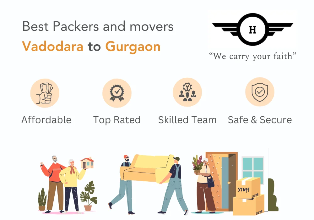 Packers and Movers Vadodara to Gurgaon